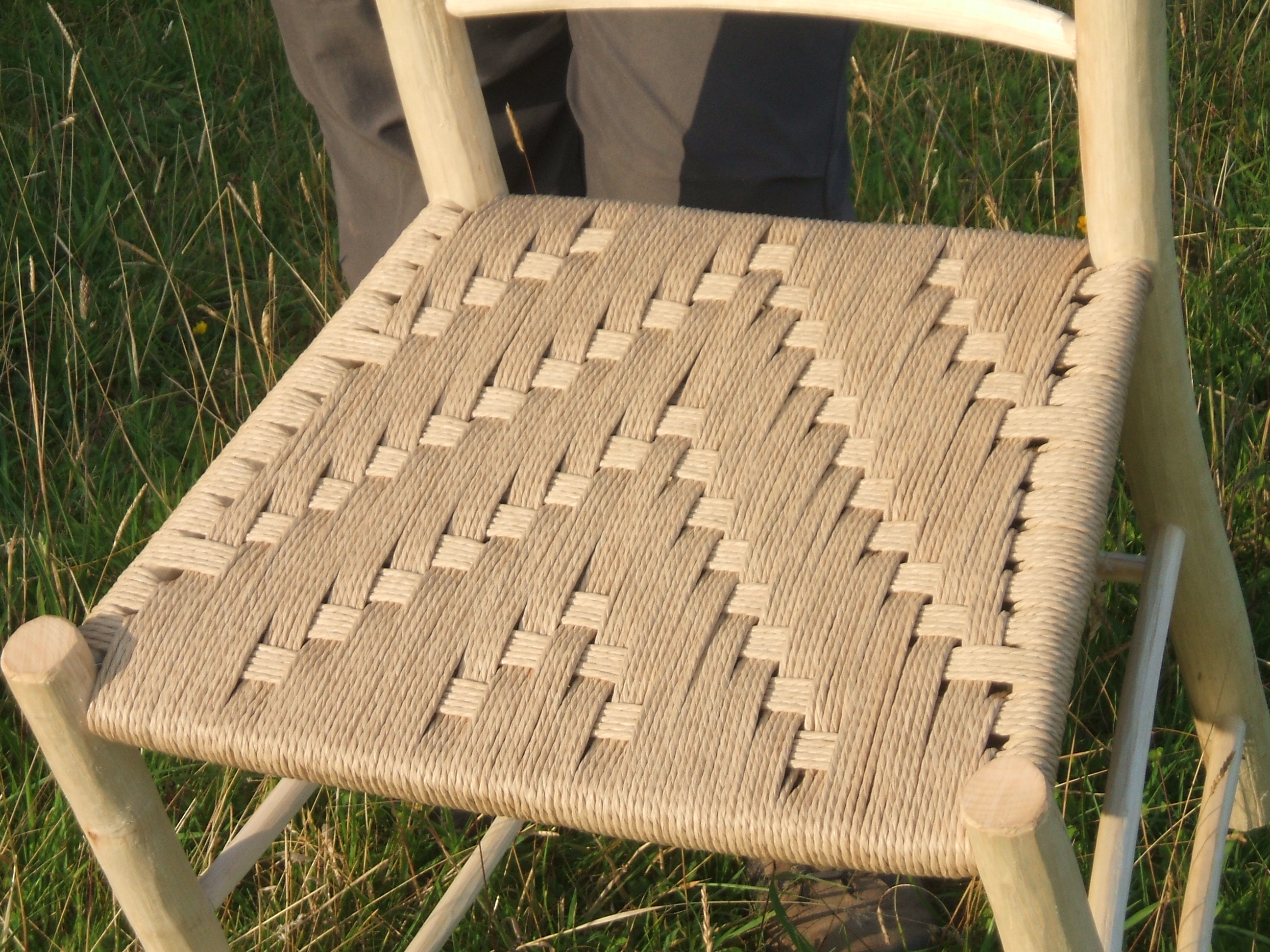 Another woven Irish pattern in natural Danish cord